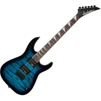 Jackson JS Series Dinky JS20 DKQ 2PT Transparent Blue Burst