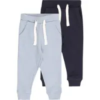 Minymo Joggebukser - 2-pack - Ashley Blue/Navy - - 6 år (116) - Joggebukse