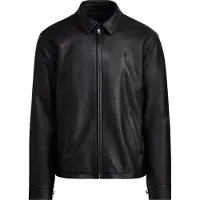Ralph Lauren for man. 710671431001 Smooth Leather Jacket black (M), Casual, Long sleeve