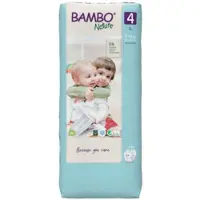 Bambo Nature Børneble, tapeble, miljømærket, , 4, tall pack - (3 stk.)