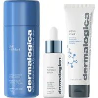 Dermalogica Smooth + Hydrate Set : Daily Milkfoliant, Exfoliating, Exfoliating Powder, 74 g + Active Moist, Prebiotics, Hydrating, Cream, For Face, 50 ml + Circular Hydration, Hyaluronic Acid, Serum,