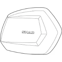 Shad Aluminium Høyre Sh35 Deksel For Sideveske