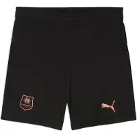 Puma Stade Rennais FC 25/26 Shorts Youth, Clothing, Black/Copper, 13-14Y