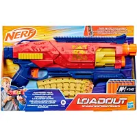 Nerf Loadout-blaster, 14 N1-piler, 6-pilertrommel, Shadowspeed Recon