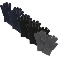 CeLaVi Hansker - Ull/Nylon - 5-pack - Svart/Blå - - 7-12 år (122-152) - Handsker