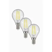 Airam LED globuslampe E14 3,7W/827 Dimbar 3-Pakk