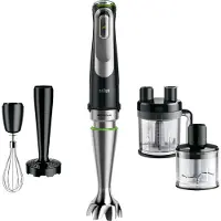 Braun Multiquick 9 MQ 9187XLI - Håndmikser - 1200 W - premiumsvart / børstet rustfritt stål