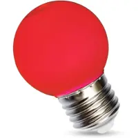 Spectrum LED Rød E27 LED-globuslampe 1W 230V