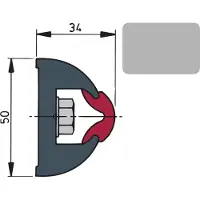 VETUS Deksel For Belteende 30 M