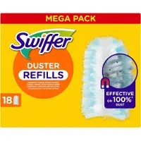 Swiffer støvmagnet-kluter - 18-pak refill - tar opp støv, smuss og hår fra alle overflater - 1 stk (8700216676892)