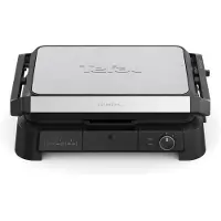 Tefal SuperGrill 3-in-1 XL GC520DE0, Svart, Rustfritt stål, Termoplast, Rektangulær, Rotasjon, Grid, 800 cm²
