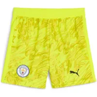 Puma Manchester City 25/26 Goalkeeper Shorts Youth, Clothing, Yellow Alert, 13-14Y