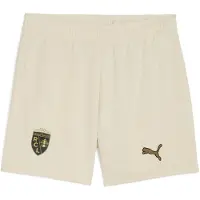 Puma RC Lens 25/26 Shorts Youth, Clothing, Alpine Snow/Matte Gold, 15-16Y