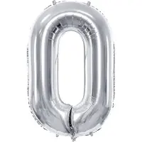 Party Deco PartyDeco FB1M-0-018, Lekeballong, Folie, Sølv, Monokromatisk, Universell, Universell