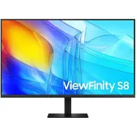 Samsung ViewFinity S8 S37D802EAU - S80D Series - LED-skjerm - 37 - 3840 x 2160 UHD @ 60 Hz - VA - 350 cd/m² - 3000:1 - HDR10 - 5 ms - HDMI, DisplayPort - svart