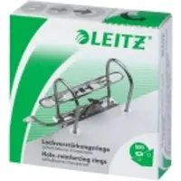 Leitz - Forsterkningsring - transparent hvit (en pakke 500)