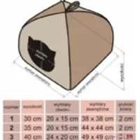 HOBBYDOG Igloo booth - Beige with paws R1