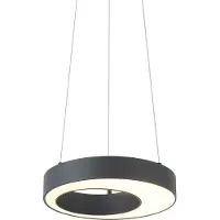 QAZQA Moderne pendellampe svart 35 cm 3-trinns dimbar - Organici