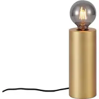 QAZQA Moderne bordlampe messing 24 cm - Cylinder
