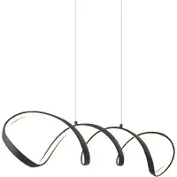 QAZQA Design Pendellampe Sort 100cm Inkl. LED 3-Trinns Dimbar - Wokkel