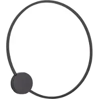 QAZQA Design vegglampe svart 67 cm inkl. LED 3-trinns dimbar - Anello