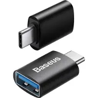 Baseus Ingenuity USB-C til USB-A-adapter OTG ZJJQ000001 - Svart