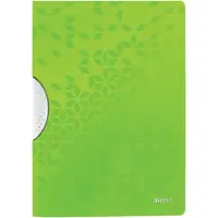 Esselte WOW ColorClip - Klipsfil - for A4 (210 x 297 mm) - kapasitet: 30 ark - grønn