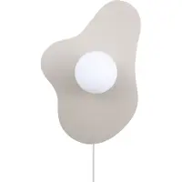 Globen Lighting vegglampe ILLUSION, beige, glass, 60 cm