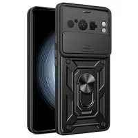 Mtp Products Google Pixel 8 Pro Hybrid-deksel med Roterende Ring med Kameraskjold - Svart