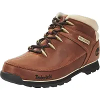 Timberland for man. TB0A121K2141 Euro Sprint lace-up mid-calf leather boots dark brown (43.5), Flat, Laces, Casual
