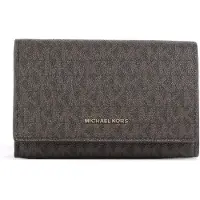 Michael Kors for woman. 32T5GJ6D9B Jet Set Large Brown Wallet (OSFA), Casual, PVC