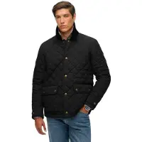 Superdry for man. M5012270A Quilted Estate Coach Jacket black (L), Casual, Polyester