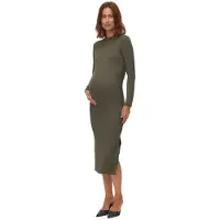Mamalicious Trinity Maternity Lang Kjole Med Lange Ermer