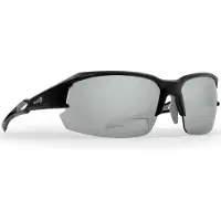 Demon Tiger Sun, Solbriller m. lesefelt, Matte Black Grey
