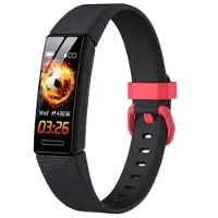 Mtp Products Y99C 0,96 tommers smartklokke for barn IP68 vanntett sportsarmbånd multifunksjonell helseklokke med skritteller/søvn- og pulsmåling - svart
