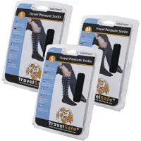 Travelsafe Pressure socks, kompresjonsstrømper, svart