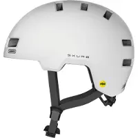 ABUS Skurb MIPS, Sykkelhjelm, Polar White