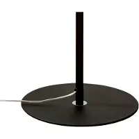 Domiluce Gulvlampe Vento, svart/gull, metall, Ø 40 cm, E27