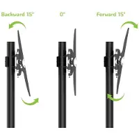 Techly Teknisk utvalg - for flatskjerm - svart - skjermstørrelse: 76,2-165,1 cm (30 tommer-65 tommer)