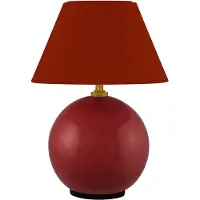 Globen Lighting IRIS batteridrevet bordlampe, rød, høyde 23 cm, G4