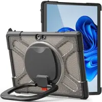 Mtp Products Microsoft Surface Go/Go 2/Go 3 Heavy Duty 360-deksel - gjennomsiktig svart