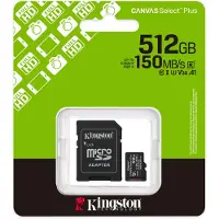 Kingston SDCS3/512GB microSDXC-minnekort 512 GB UHS-I 150 MB/s + adapter
