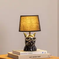 ONLI Biagio bordlampe, svart, keramikk, 29 cm høy, E14