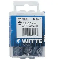 Witte Pl 4.5 Tin 25 Mm Flatt Bits Til Skrutrekker 15 Enheter