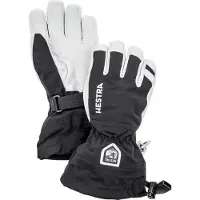 Hestra Army Leather Heli Skihansker, Junior, Black