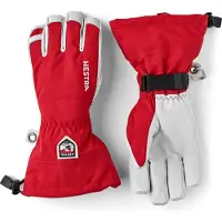 Hestra Army Leather Heli Skihansker, Red