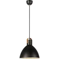 Markslöjd Hengelampe Eagle med metallskjerm Ø 35 cm svart