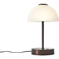 QAZQA Design bordlampe mørk bronse inkl. LED dimbar - Joya