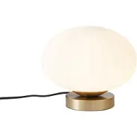 QAZQA Design bordlampe messing med opalt glass - Mochi