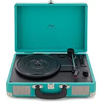 AVCOM Koffertturntable med Bluetooth Grønn